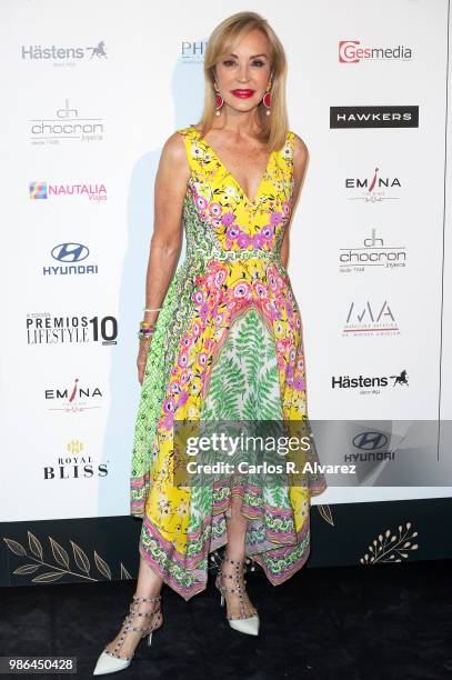 Carmen Lomana attends the 'Lifestyle' Awards 2018 on June 28, 2018 in Madrid, Spain.