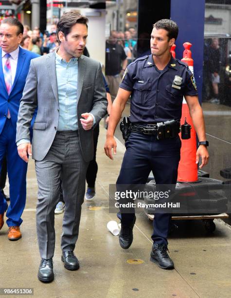 Actor Paul Rudd is seen outside "good morning america" on June 28, 2018 in New York City.