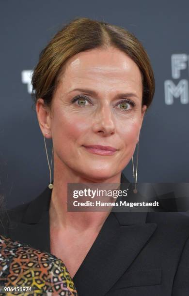 Actress Claudia Michelsen during the opening night of the Munich Film Festival 2018 at Mathaeser Filmpalast on June 28, 2018 in Munich, Germany.