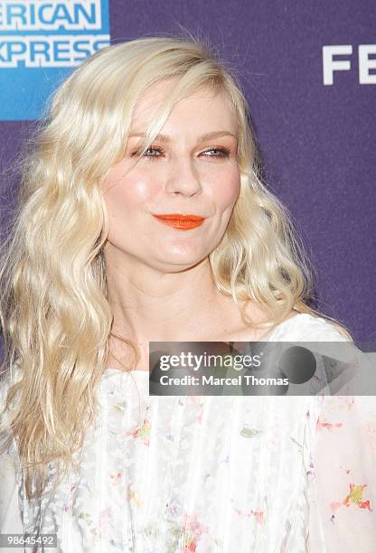 Kirsten Dunst attends Shorts:'Between The Lines' during the 2010 Tribeca Film Festival at Village East Cinema on April 23, 2010 in New York, New York.