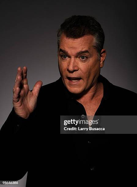 Actor Ray Liotta from the film "Snowmen" attends the Tribeca Film Festival 2010 portrait studio at the FilmMaker Industry Press Center on April 24,...