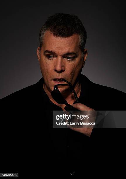 Actor Ray Liotta from the movie "Snowmen" attends the Tribeca Film Festival 2010 portrait studio at the FilmMaker Industry Press Center on April 24,...