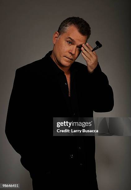 Actor Ray Liotta from the movie "Snowmen" attends the Tribeca Film Festival 2010 portrait studio at the FilmMaker Industry Press Center on April 24,...