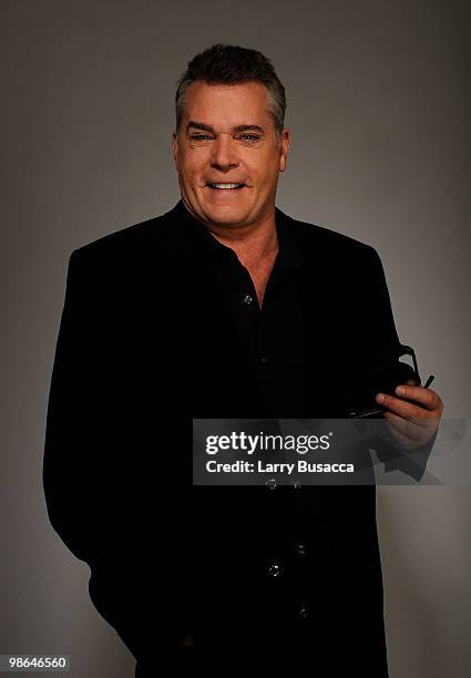 Actor Ray Liotta from the movie "Snowmen" attends the Tribeca Film Festival 2010 portrait studio at the FilmMaker Industry Press Center on April 24,...