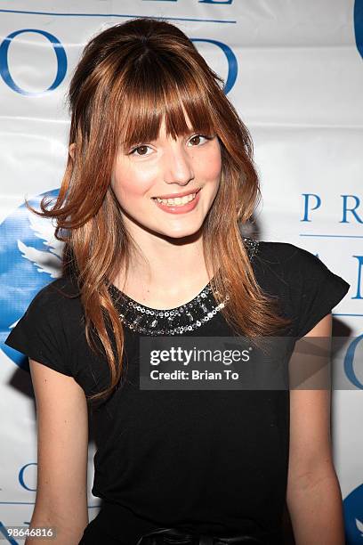 Bella Thorne attends "Project Runway for Project Angel Food" benefit and season finale party at Eleven NightClub on April 22, 2010 in West Hollywood,...