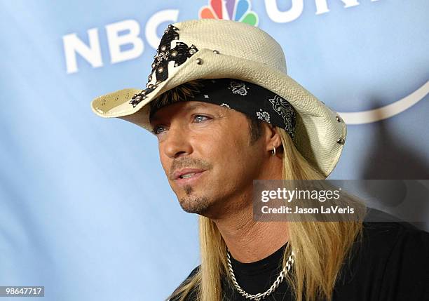 Singer Bret Michaels attends the NBC Universal press tour cocktail party at The Langham Resort on January 10, 2010 in Pasadena, California.