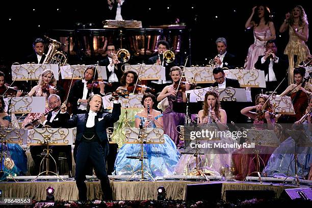 Andre Rieu performs Live with his Johann Strauss Band 2010 World Tour on April 24, 2010 in Sun City, South Africa.