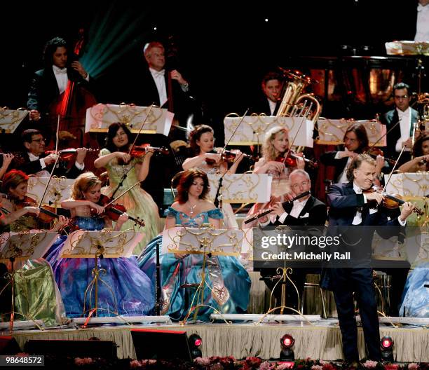 Andre Rieu performs Live with his Johann Strauss Band 2010 World Tour on April 24, 2010 in Sun City, South Africa.