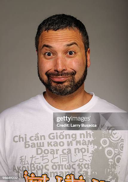 Director Ahmed Ahmed from the film "Just like us" attends the Tribeca Film Festival 2010 portrait studio at the FilmMaker Industry Press Center on...