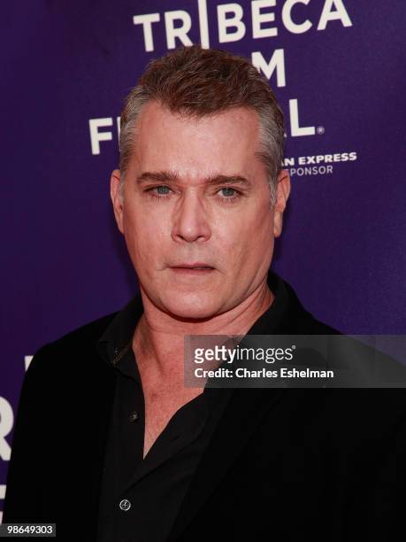 Actor Ray Liotta attends the "Snowmen" premiere during the 9th Annual Tribeca Film Festival at the School of Visual Arts Theater on April 24, 2010 in...