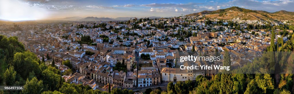 Panoramic view of Granada