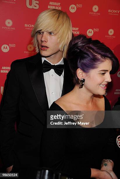 Singer Kelly Osbourne and Luke Worrall attend the Us Weekly Hot Hollywood Style Issue Event at Drai's Hollywood on April 22, 2010 in Hollywood,...
