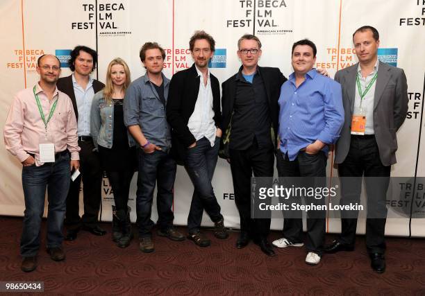 Producer Ed Guiney, composer Brian Byrne, actors Janice Byrne and Rory Keenan, directors John Carneyand Kieran Carney, actors Simon Delaney and...