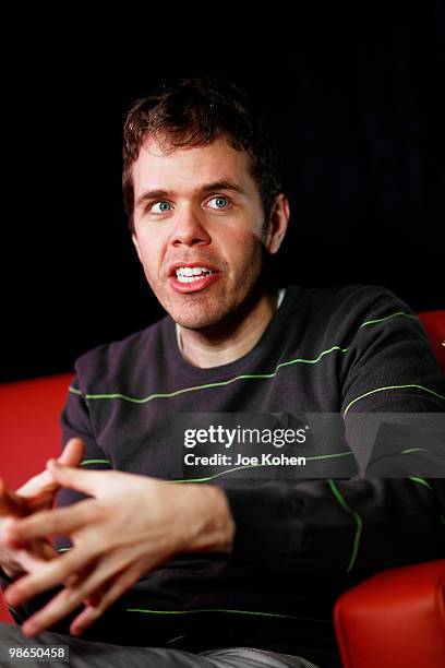 Blogger Perez Hilton attends the celebrity author series "Friends and Authors" book signing at Foxwoods Resort Casino on April 24, 2010 in...