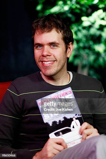 Blogger Perez Hilton attends the celebrity author series "Friends and Authors" book signing at Foxwoods Resort Casino on April 24, 2010 in...