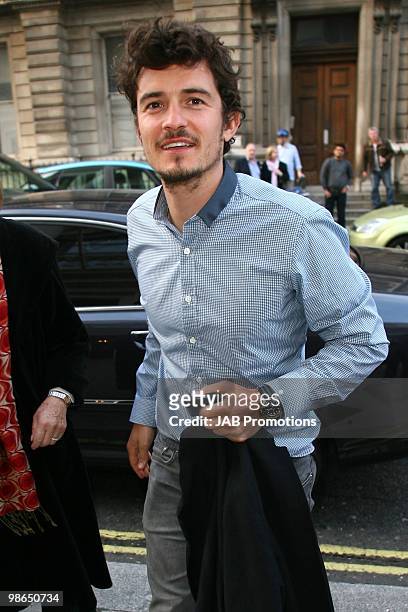 Orlando Bloom attends the Audi sponsored Cinderella Ballet at The Royal Opera House on April 24, 2010 in London, England.