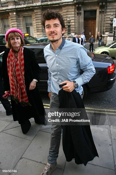 Orlando Bloom attends the Audi sponsored Cinderella Ballet at The Royal Opera House on April 24, 2010 in London, England.