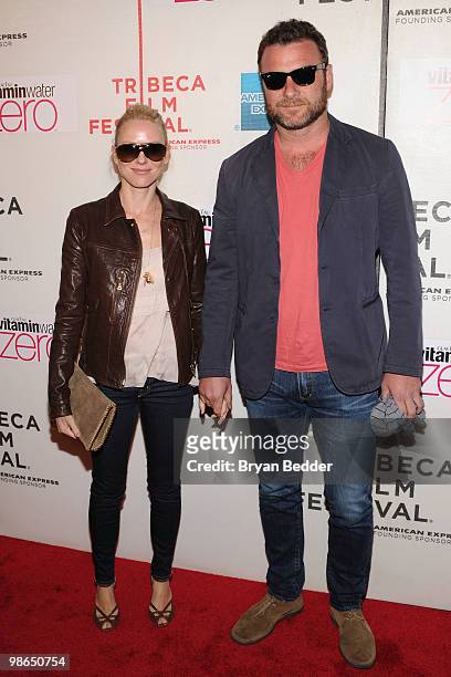 Actors Naomi Watts and Liev Schreiber attend the premiere of "Every Day" during the 2010 Tribeca Film Festival at the Tribeca Performing Arts Center...