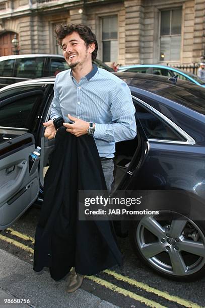 Orlando Bloom attends the Audi sponsored Cinderella Ballet at The Royal Opera House on April 24, 2010 in London, England.