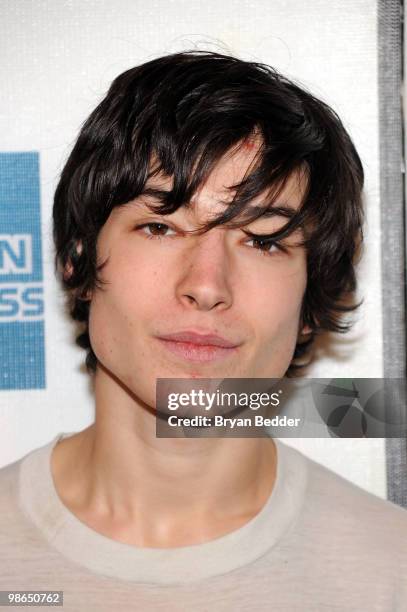 Actor Ezra Miller attends the premiere of "Every Day" during the 2010 Tribeca Film Festival at the Tribeca Performing Arts Center on April 24, 2010...