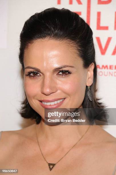 Actress Lana Parrilla attends the premiere of "Every Day" during the 2010 Tribeca Film Festival at the Tribeca Performing Arts Center on April 24,...