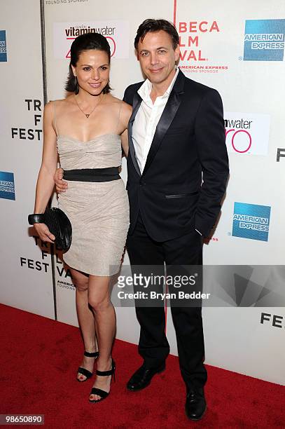 Actress Lana Parrilla and producer Matthew Leutwyler attend the premiere of "Every Day" during the 2010 Tribeca Film Festival at the Tribeca...