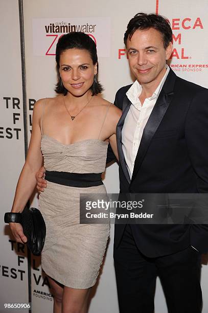 Actress Lana Parrilla and producer Matthew Leutwyler attend the premiere of "Every Day" during the 2010 Tribeca Film Festival at the Tribeca...