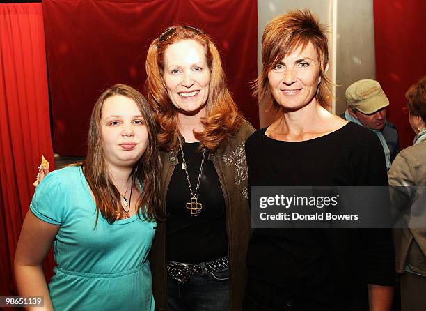 Isabella Pantoliano, Nancy Pantoliano and Kate Mestitz attend the "Memento" Reception during the 2010 Tribeca Film Festival at the Star Lounge on...