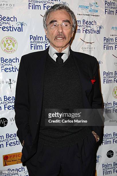 Burt Reynolds receivesa Lifetime Achievement Award at the 15th Annual Palm Beach International Film Festival on April 23, 2010 in Palm Beach, Florida.