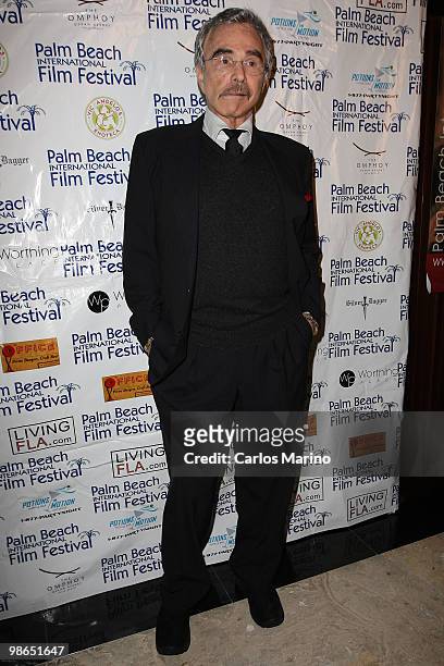 Burt Reynolds receivesa Lifetime Achievement Award at the 15th Annual Palm Beach International Film Festival on April 23, 2010 in Palm Beach, Florida.