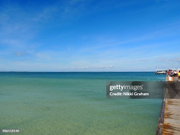 anna maria island pier - anna maria island stock pictures, royalty-free photos & images