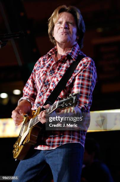 John Fogerty performs at the Tampa Bay Rays Summer Concert Series on April 24, 2010 at Tropicana Field in St Petersburg, Florida.