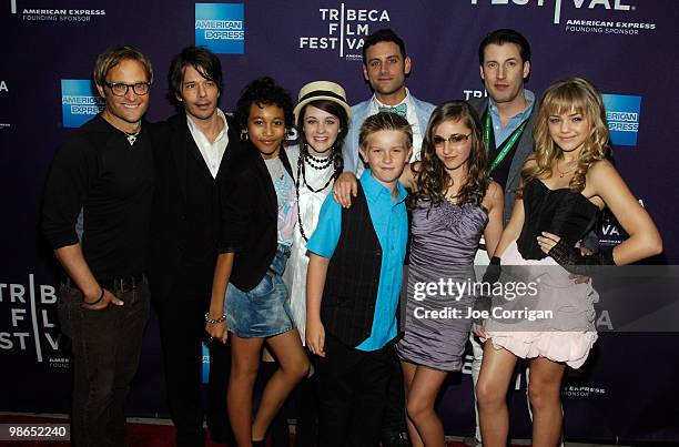 Actors Chad Allen, Rodney Eastman, Sydney Park, Savannah Stehlin, director J.B. Ghuman Jr., Michael William Arnold, Rachel Fox, guest and Oana...