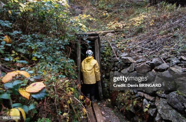 Visite de la mine d'argent Saint-Louis Eisenthür à Sainte-Marie-aux-Mines dans les Vosges, France.