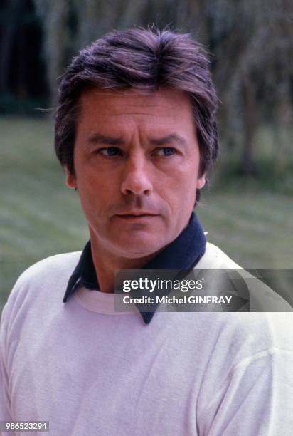 Acteur Alain Delon en France, circa 1980.