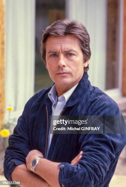 Acteur Alain Delon en France, circa 1980.