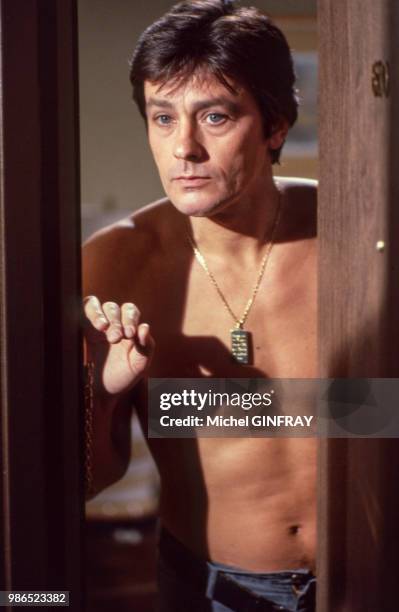 Acteur Alain Delon en France, circa 1980.