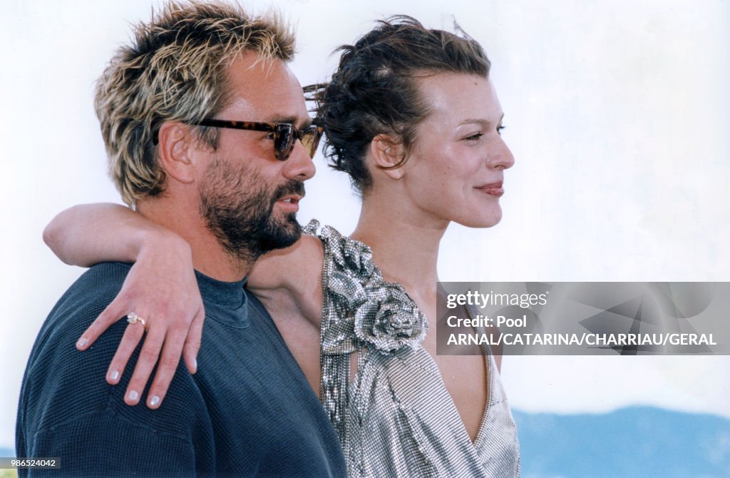 Luc Besson et Milla Jovovitch présentent 'Le Cinquième Element' à Cannes