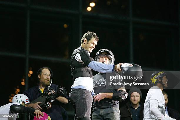 Rider Mat Hoffman attends "The Birth Of Big Air" presented by Drive-In during the 2010 Tribeca Film Festival at North Cove at World Financial Center...