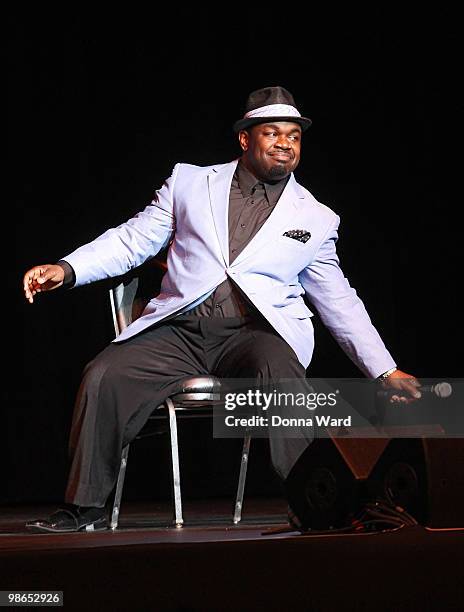 Comedian Rodney Perry performs on Mo'Nique's ''Spread The Love'' Tour at Madison Square Garden on April 24, 2010 in New York.