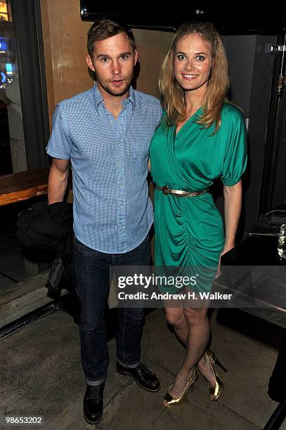 Actors Brian Geraghty and Rachel Blanchard attend the "Open House" after party during the 2010 Tribeca Film Festival at Wildwood BBQ on April 24,...