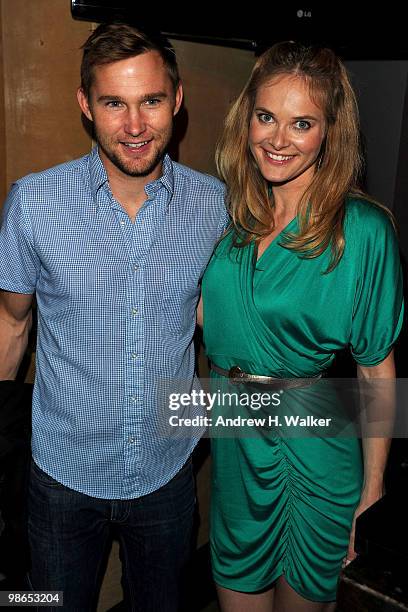 Actors Brian Geraghty and Rachel Blanchard attend the "Open House" after party during the 2010 Tribeca Film Festival at Wildwood BBQ on April 24,...