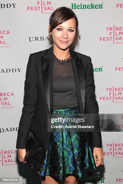 Actress Rashida Jones attends the "Monogamy" after party during the 2010 Tribeca Film Festival at Beba on April 24, 2010 in New York City.