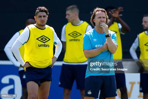 Assistant trainer Boudewijn Zenden of PSV during the Training PSV at the De Herdgang on June 28, 2018 in Eindhoven Netherlands