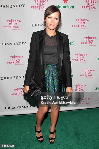 Actress Rashida Jones attends the "Monogamy" after party during the 2010 Tribeca Film Festival at Beba on April 24, 2010 in New York City.