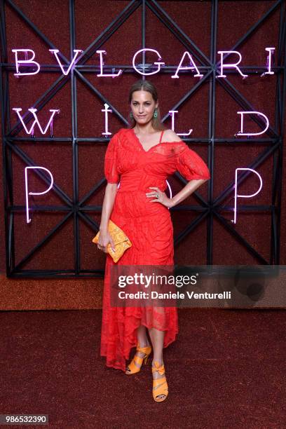 Yasmin Le Bon attends BVLGARI Dinner & Party at Stadio dei Marmi on June 28, 2018 in Rome, Italy.