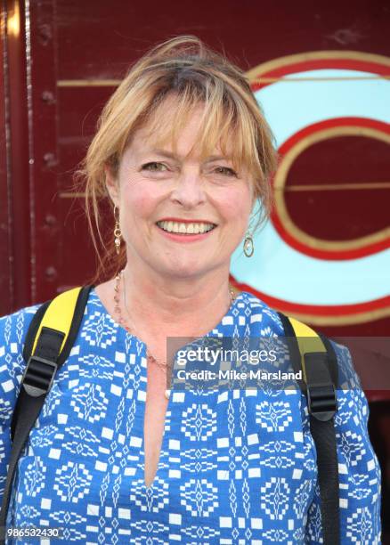 Janet Ellis attends Giffords Circus 'My Beautiful Circus' UK Premiere at Chiswick House & Gardens on June 28, 2018 in London, England.