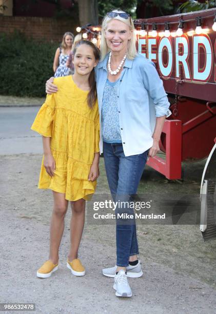 Anneka Rice attends Giffords Circus 'My Beautiful Circus' UK Premiere at Chiswick House & Gardens on June 28, 2018 in London, England.
