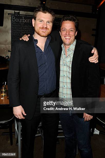 Director Andrew Paquin composer Nathan Barr attend the "Open House" after party during the 2010 Tribeca Film Festival at Wildwood BBQ on April 24,...