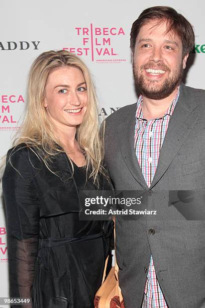 Kat Schaufelberger and Zak Orth attend the "Monogamy" after party during the 2010 Tribeca Film Festival at Beba on April 24, 2010 in New York City.